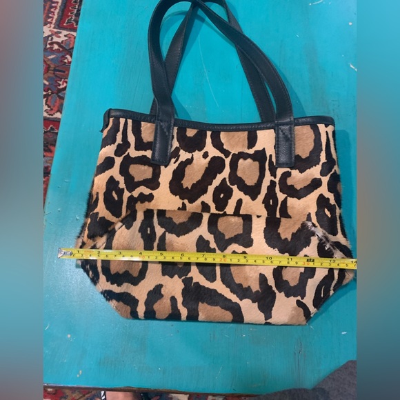Totem Salvaged cowhide leopard print tote - Picture 9 of 12